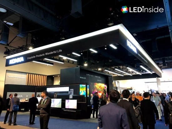<pre>【CES 2020】 Китайские компании демонстрируют микро светодиодные дисплеи, поддерживаемые Тайваньской цепочкой поставок
