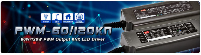 <pre>MEAN WELL выпускает драйвер светодиодов KNX с выходом PWM-60KN / 120KN
