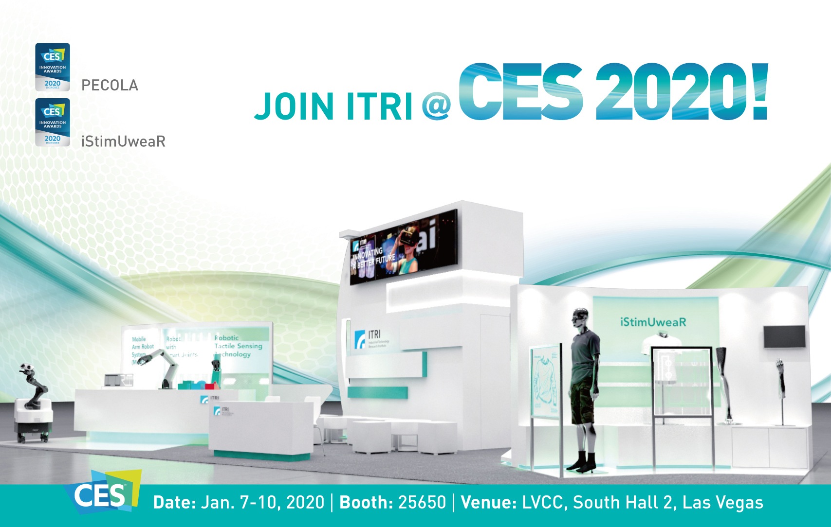 <pre>ITRI ​​представит инновационные технологии микро-светодиодов и цифровых технологий здравоохранения на выставке CES 2020
