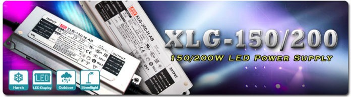 <pre>MEAN WELL представляет светодиодный источник питания серии XLG-150/200
